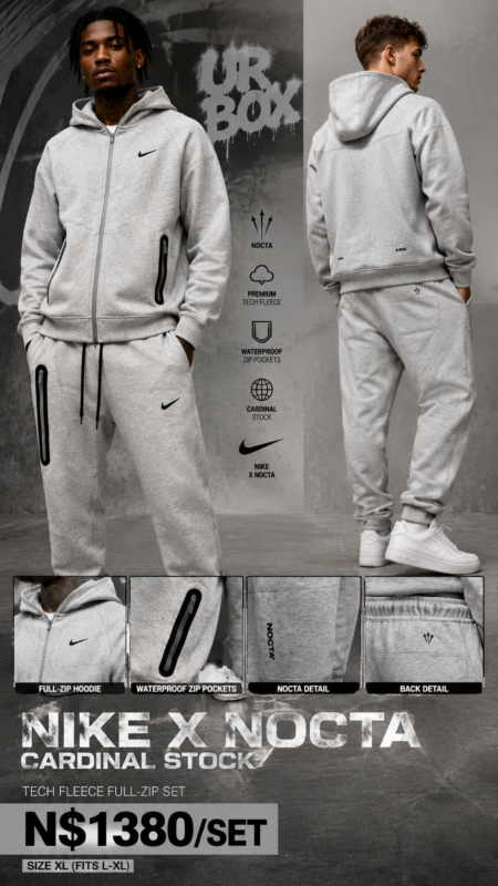 NK x NOCTA Cardinal Stock Tech Fleece Full-Zip Set N$1380/Set Size XL (fits L-XL)
