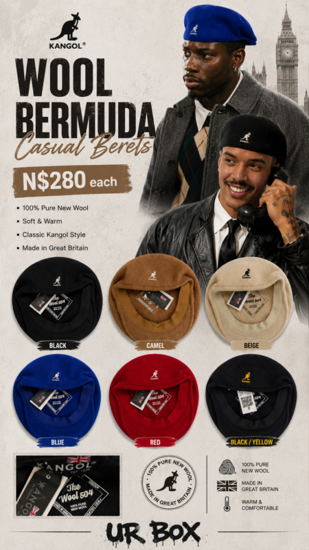 Kangol Wool Bermuda Casual Berets N$280 each