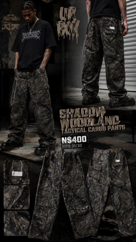 Shadow Woodland Tactical Cargo Pants N$400 fits 31/32