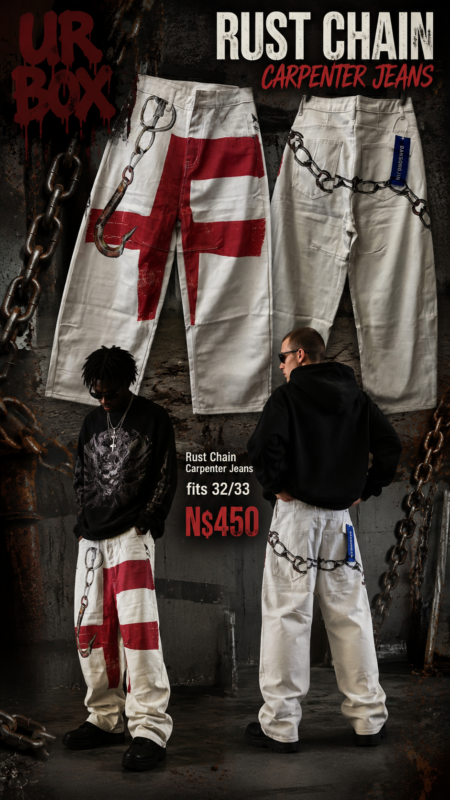 Rust Chain Carpenter Jeans fits 32/33 N$450