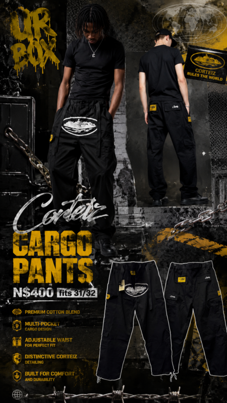 Corteiz Cargo Pants N$400 fits 31/32