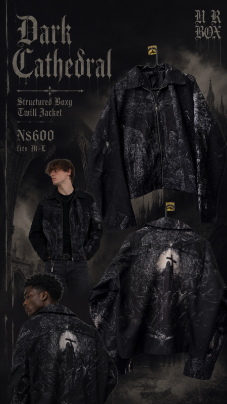 Dark Cathedral Structured Boxy Twill Jacket N$600 fits M-L