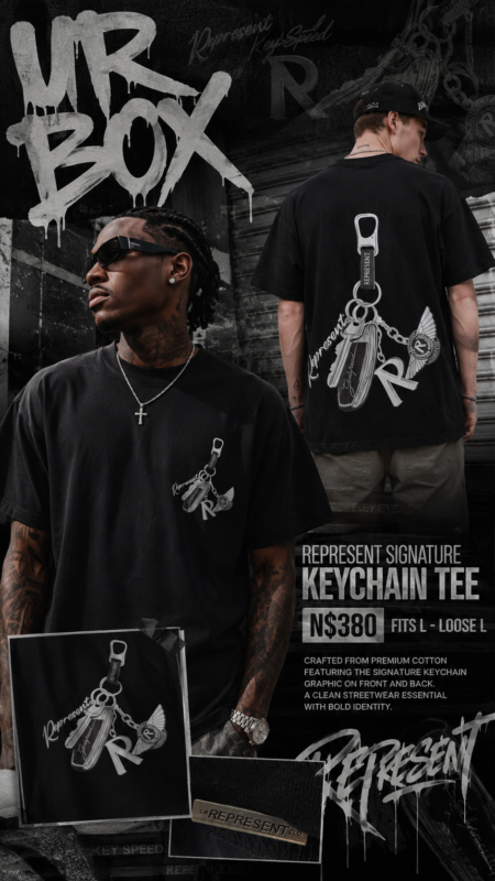 Represent Signature Keychain Tee N$380 fits L-Loose L