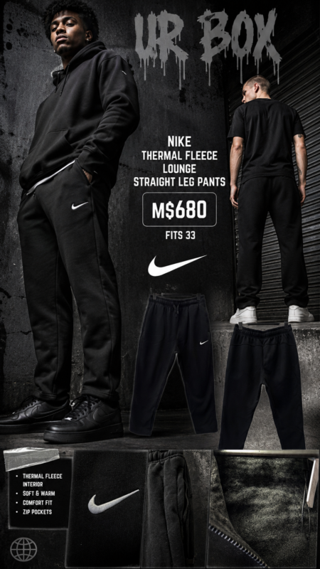 Nike Thermal Fleece Lounge Straight Leg Pants M$680 fits 33