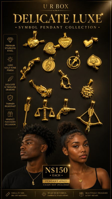 Delicate Luxe Symbol Pendant Collection N$150 each