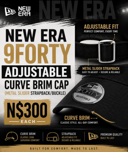 New Era 9FORTY Adjustable Curve Brim Cap (Metal Slider Strapback/Buckle) N$300 each