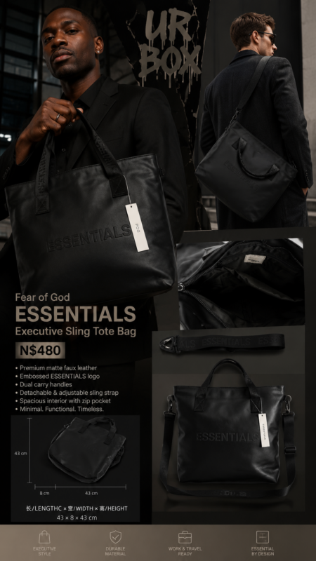 Fear of God ESSENTIALS Executive Sling Tote Bag N$480