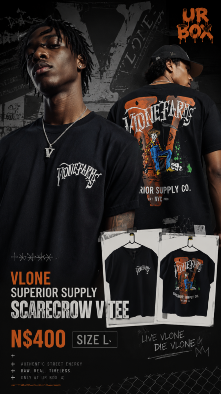 Vlone Superior Supply Scarecrow V TeeN$400 Size L