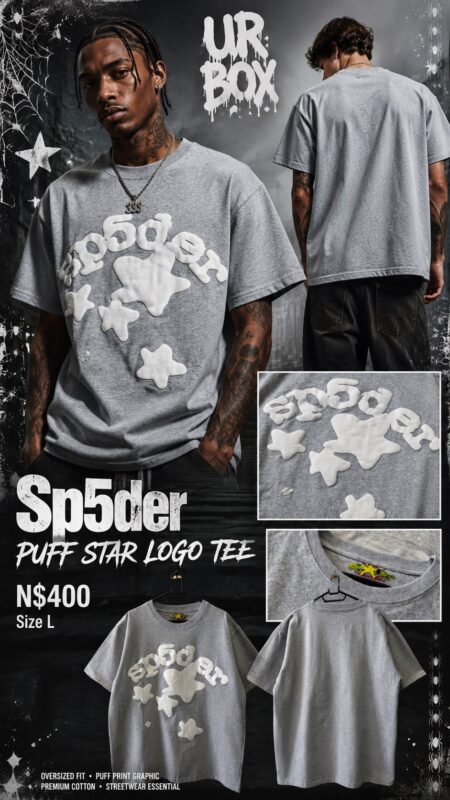 Sp5der Puff Star Logo Tee N$400 Size L