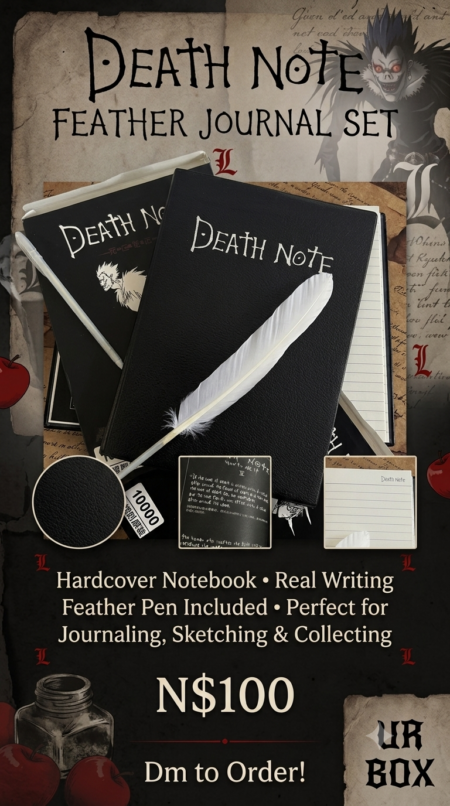 Death Note Feather Journal Set N$100
