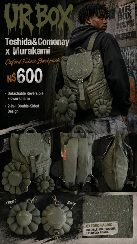 Toshida&Comonay x Murakami Oxford Fabric Backpack N$580