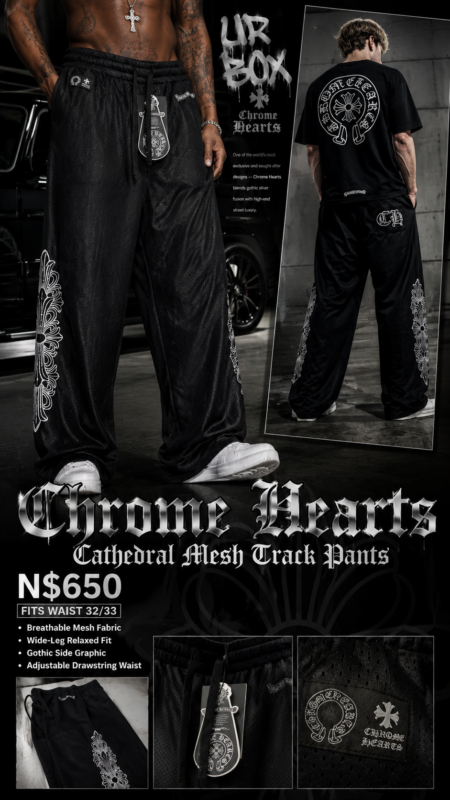 Chrome Hearts Cathedral Mesh Track Pants N$650 Fits Waist 32/33