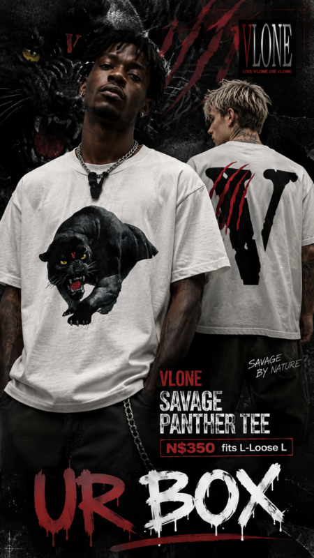 VLONE Savage Panther Tee N$350 fits L-Loose L