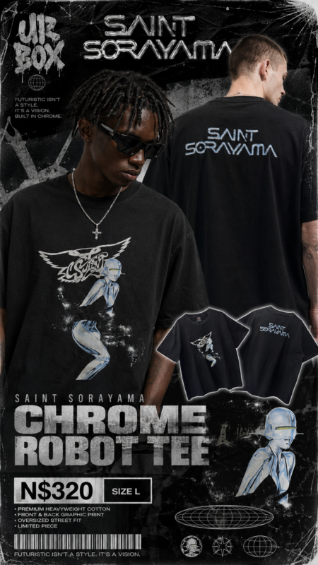 Saint Sorayama Chrome Robot Tee N$320 Size L