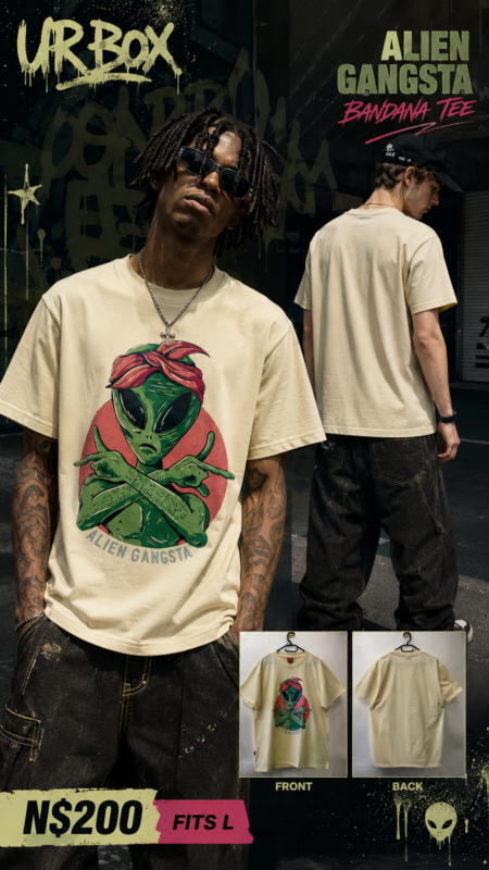 Alien Gangsta Bandana Tee N$200 fits L