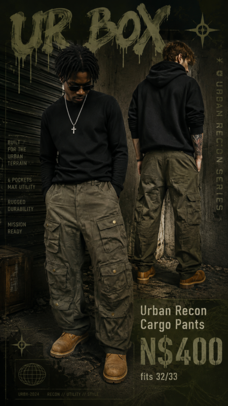 Urban Recon Cargo Pants N$400 fits 32/33