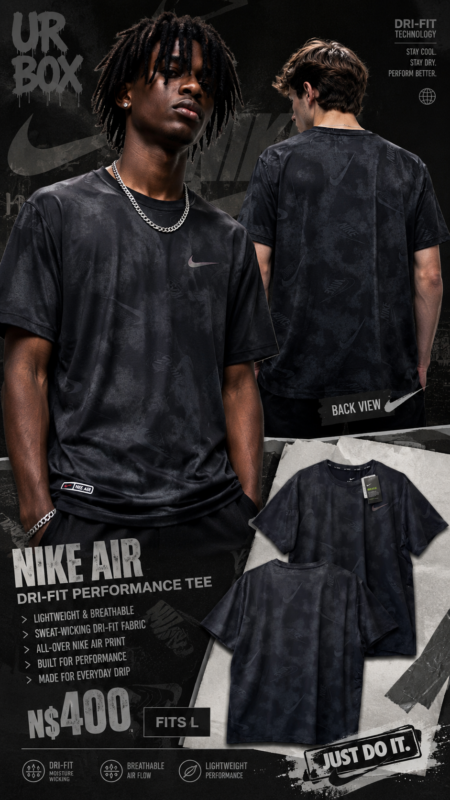 Nike Air Dri-fit Performance Tee N$400 fits L