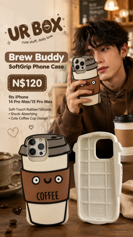 Brew Buddy SoftGrip Phone Case N$120 fits IPhone 14 ProMax/15 ProMax