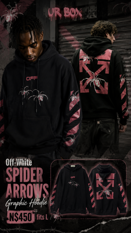Off-White Spider Arrows Graphic Hoodie N$450 fits L