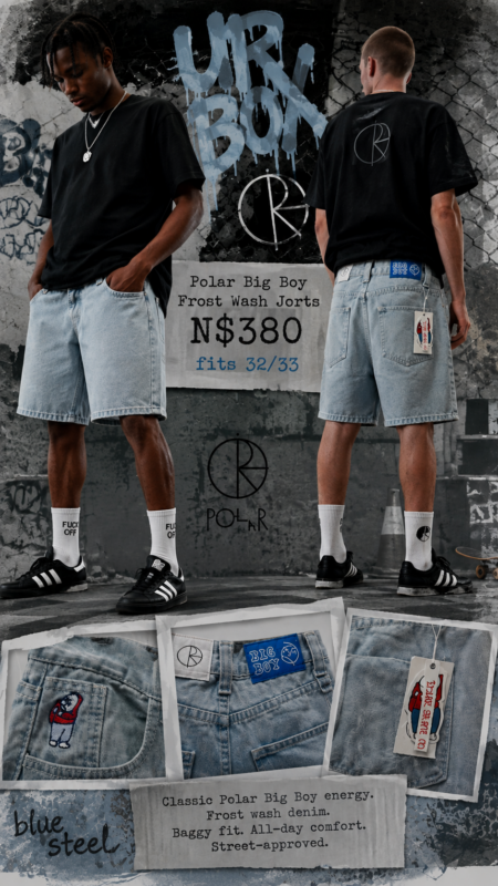 Polar Big Boy Frost Wash Jorts N$380 fits 32/33