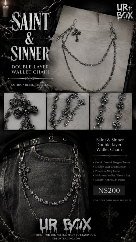 Saint & Sinner Double-layer Wallet Chain N$200