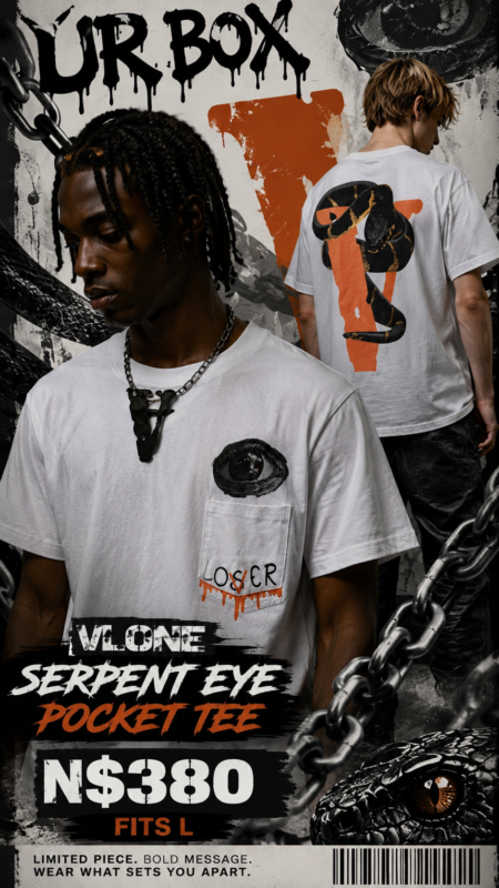 VLONE Serpent Eye Pocket Tee N$380 fits L