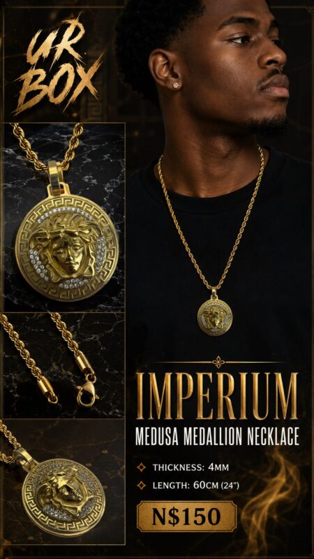 Imperium Medusa Medallion Necklace Thickness 4mm Length 60cm 24” N$150