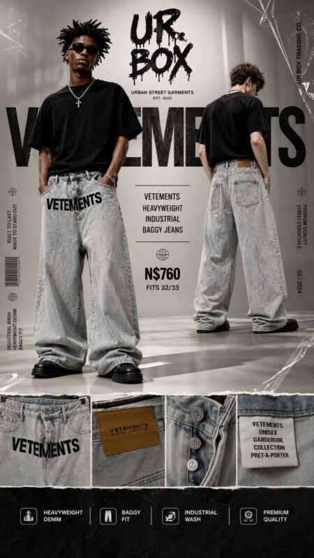 Vetements Heavyweight Industrial Baggy Jeans N$760 fits 32/33