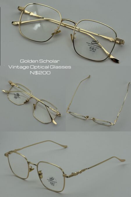 Golden Scholar Vintage Optical Glasses N$200