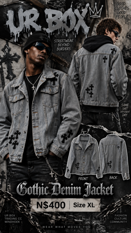 Gothic Denim Jacket N$400 Size XL