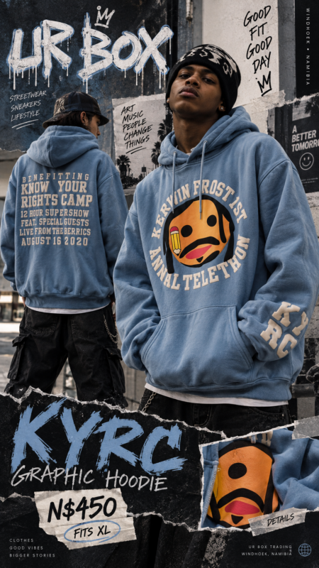 KYRC Graphic Hoodie Fits XL N$450