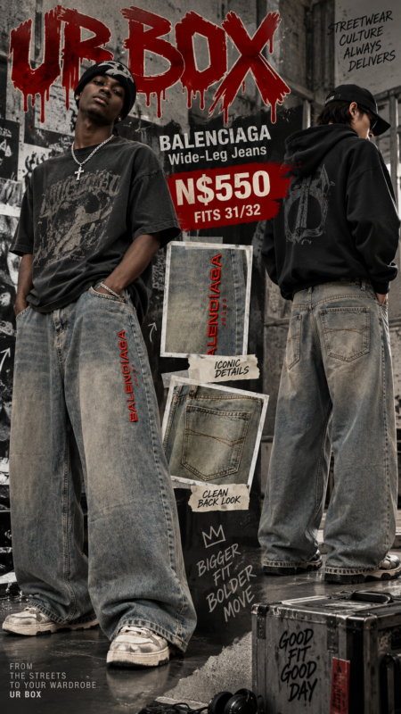 Balenciaga Wide-leg Jeans N$550