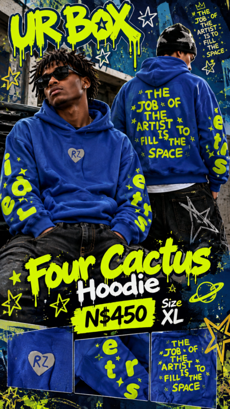 Four Cactus Hoodie N$450 size XL