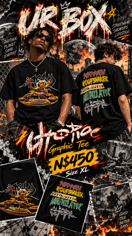 Utopia Graphic Tee N$450 Size XL