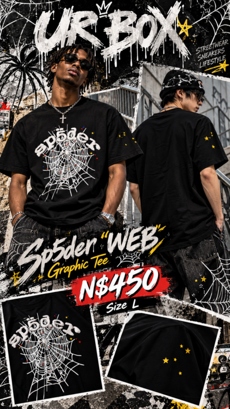 Sp5der “WEB” Graphic Tee N$450 Size L