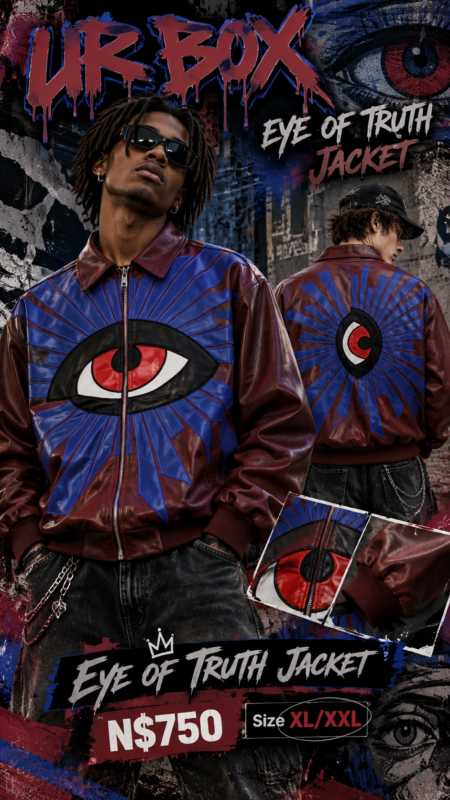 Eye of Truth Jacket N$750 size XL/XXL