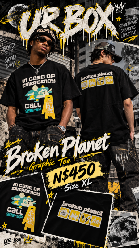 Broken Planet Graphic Tee N$450 Size XL