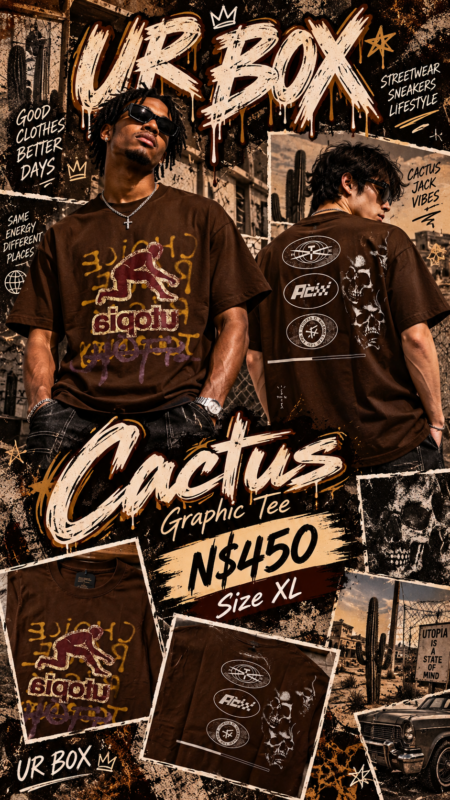 Cactus Graphic Tee N$450 Size XL